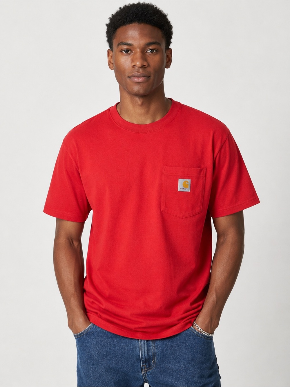 Carhartt Loose Fit Pocket Tee – Red – Men’s Size M